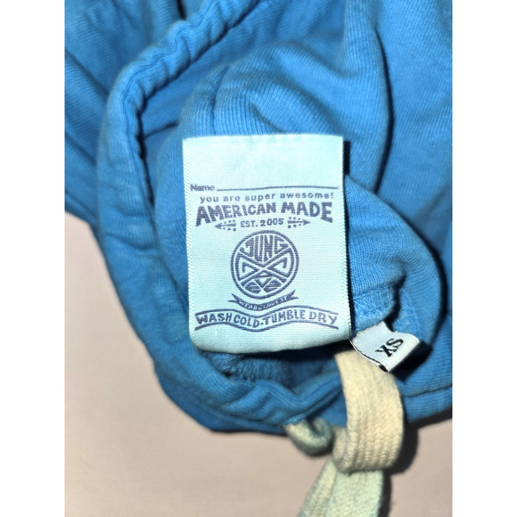 Jungmaven Womens Cropped XS Hemp Organic Cotton Maui Pullover Hoodie Blue - Picture 6 of 13